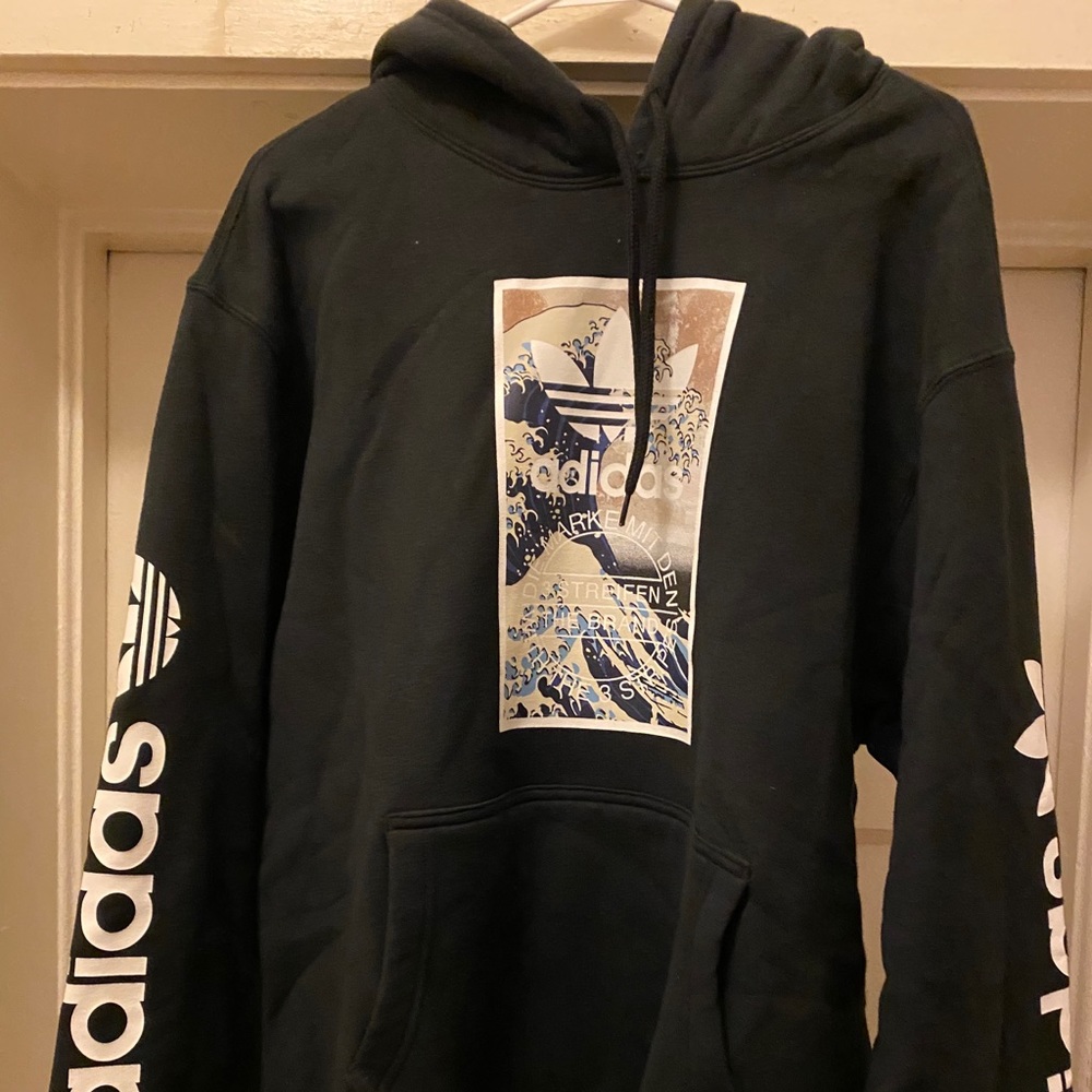 Adidas Tsunami box logo hoodie. Brand New!